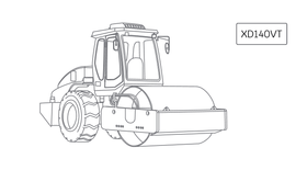 Двухвальцовый каток XCMG XD140VT