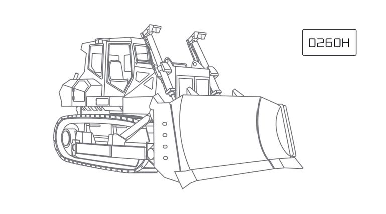 Гусеничный бульдозер XCMG D260H Гусеничный бульдозер XCMG D260H